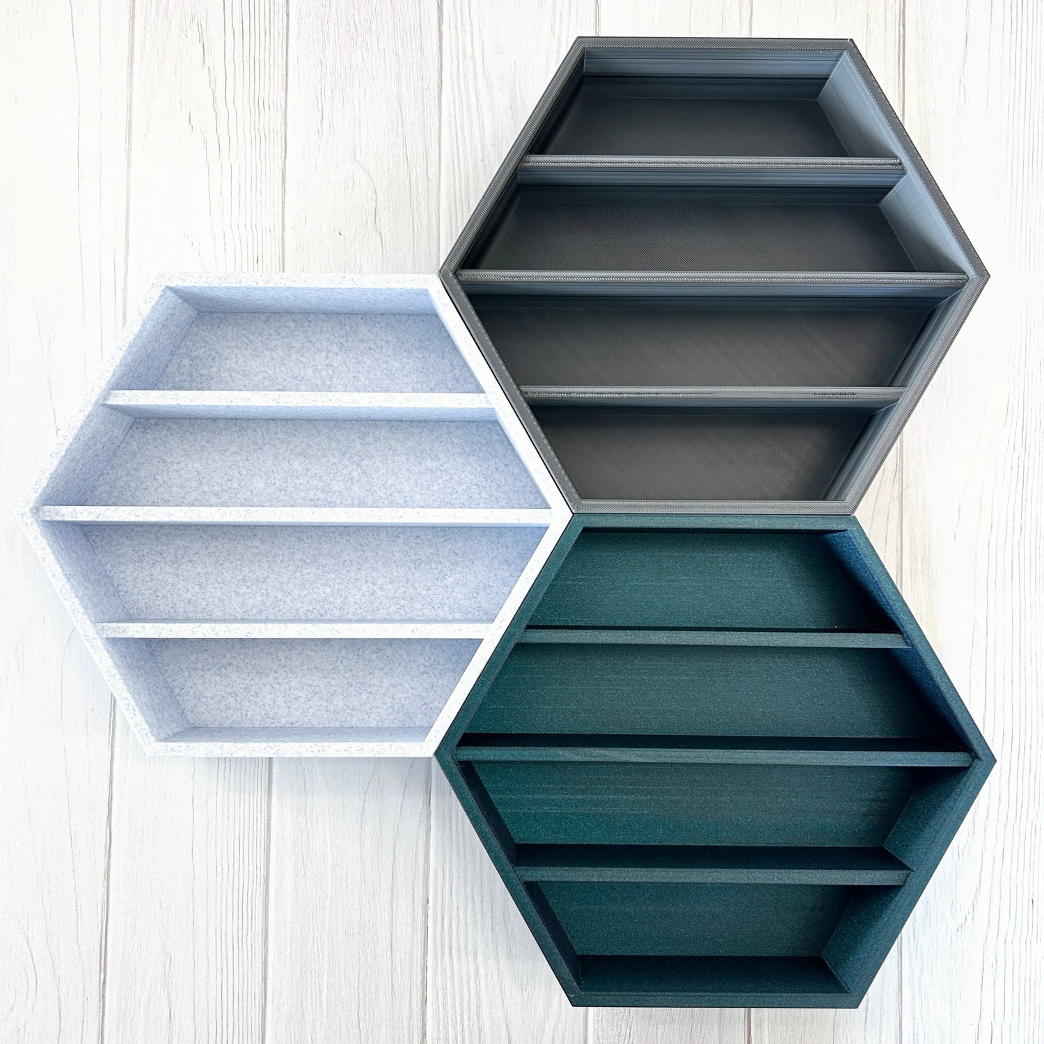 3D Hexagon Shelf for Tiny Treasures (Fits Items Under 1.5") MadebyEm3D