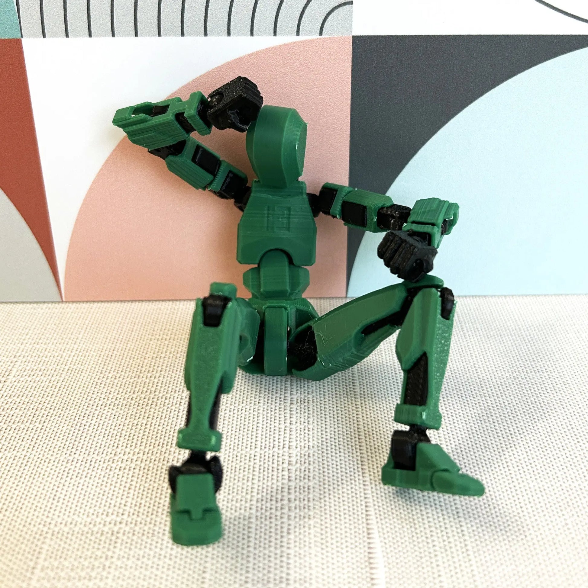 DIY Poseable Action Figure Kit | Dummy 13 | 5 Colors: Red, Orange, Yellow, Green, Blue MadebyEm3D