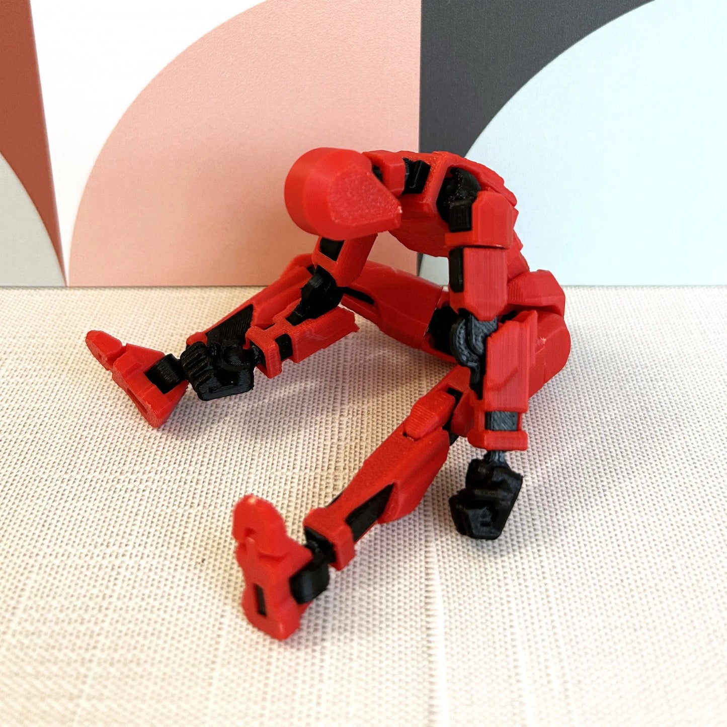 DIY Poseable Action Figure Kit | Dummy 13 | 5 Colors: Red, Orange, Yellow, Green, Blue MadebyEm3D