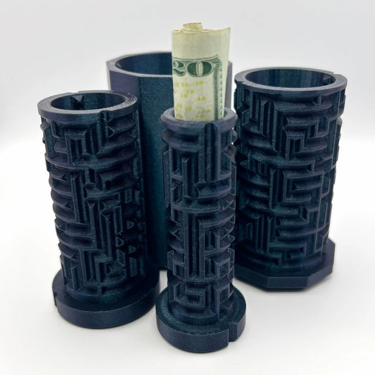 Dark Magic 3D Printed Nested Maze Puzzle Box Made by Em
