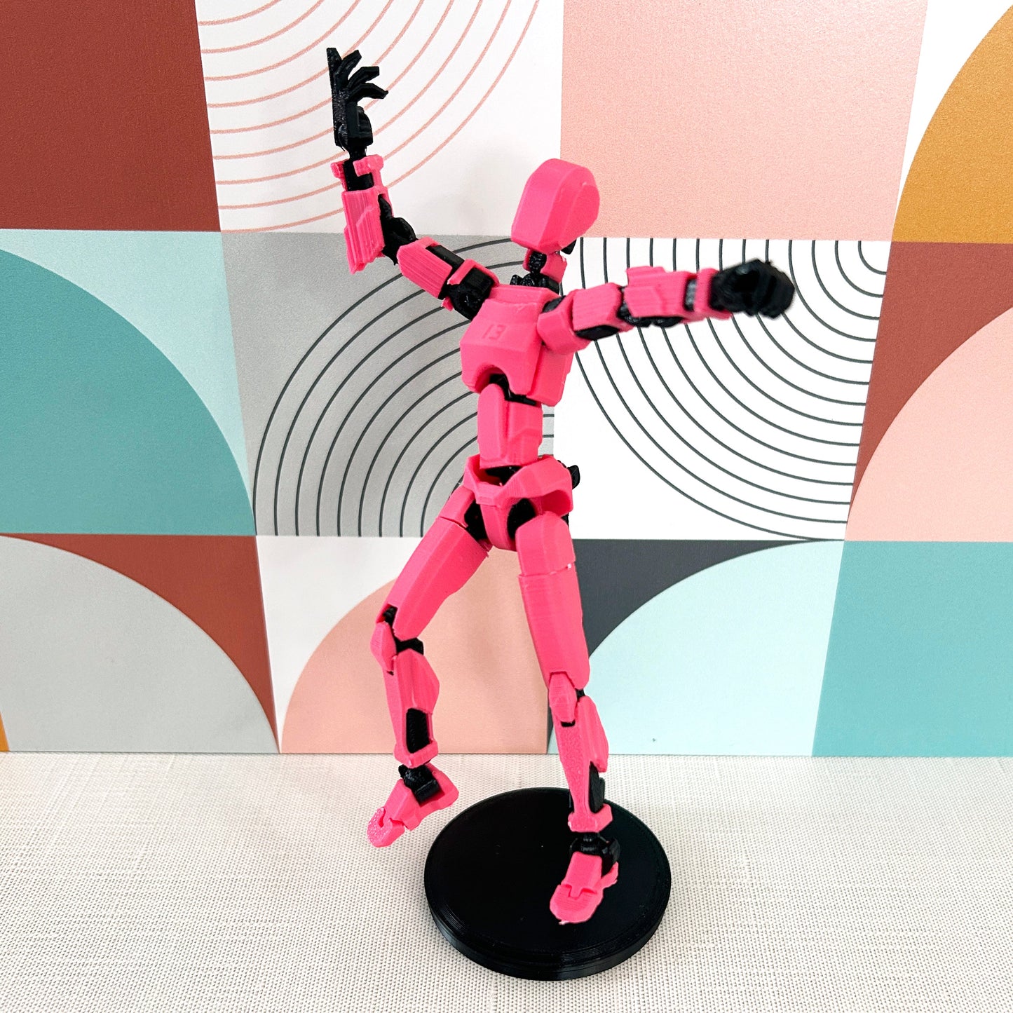 Dummy 13 Girl Torso | 3D Printed Action Figure Kit | Pink or Purple Made by Em 3D