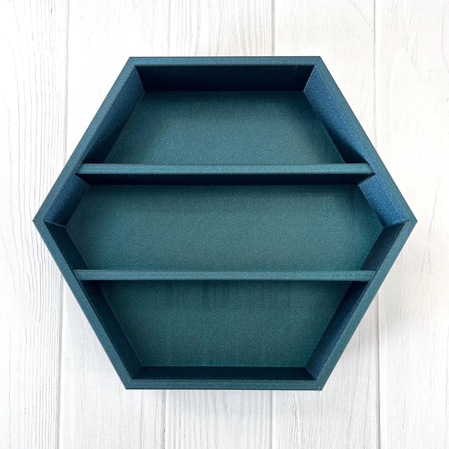 Made-to-Order 3D Printed Hexagon Wall Shelf for Small Collectibles MadebyEm3D