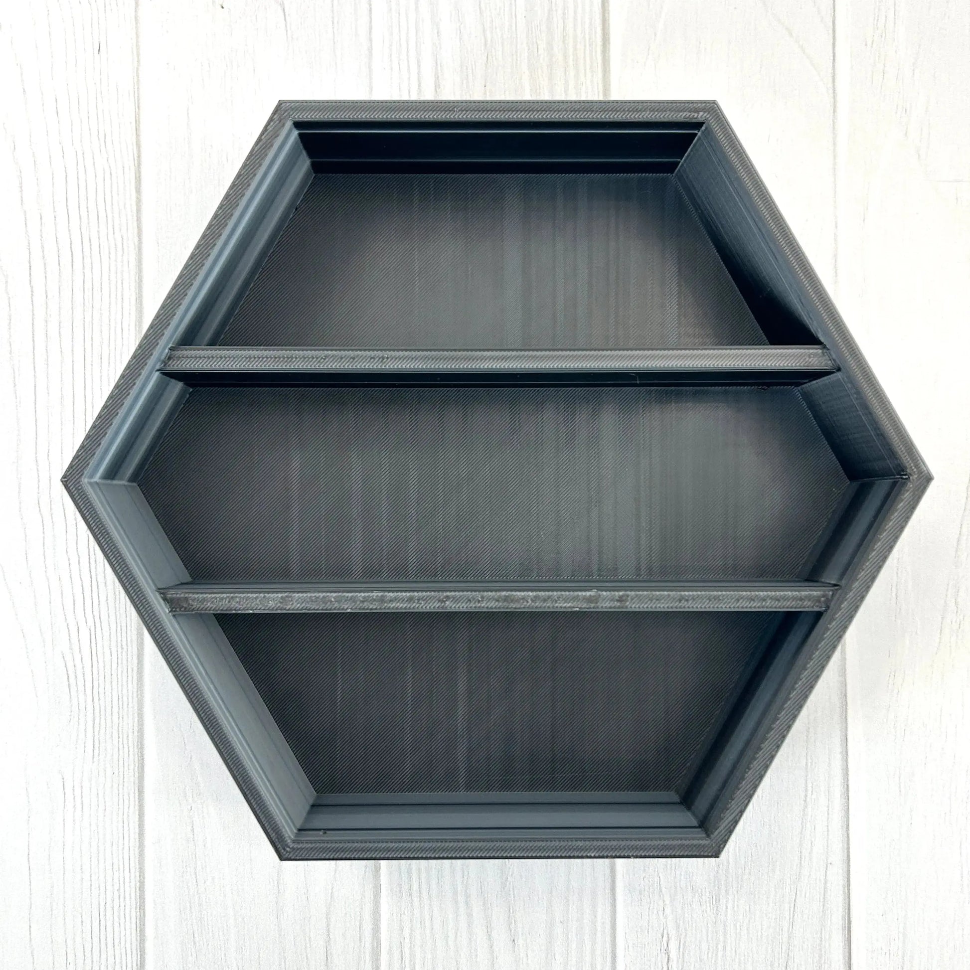 Made-to-Order 3D Printed Hexagon Wall Shelf for Small Collectibles MadebyEm3D