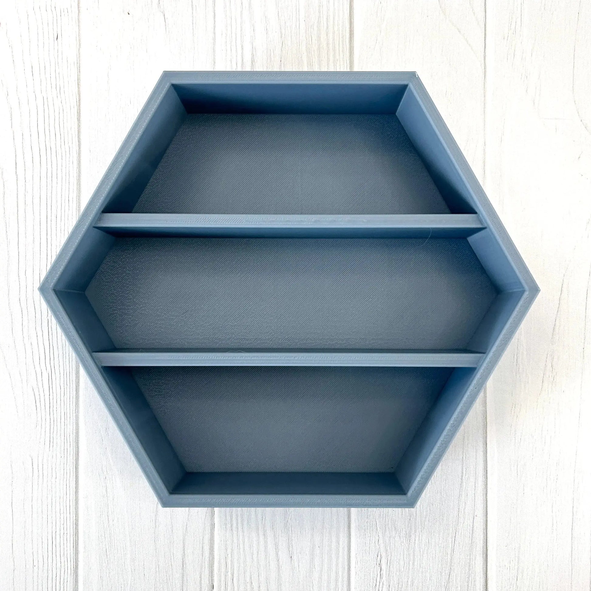 Made-to-Order 3D Printed Hexagon Wall Shelf for Small Collectibles MadebyEm3D