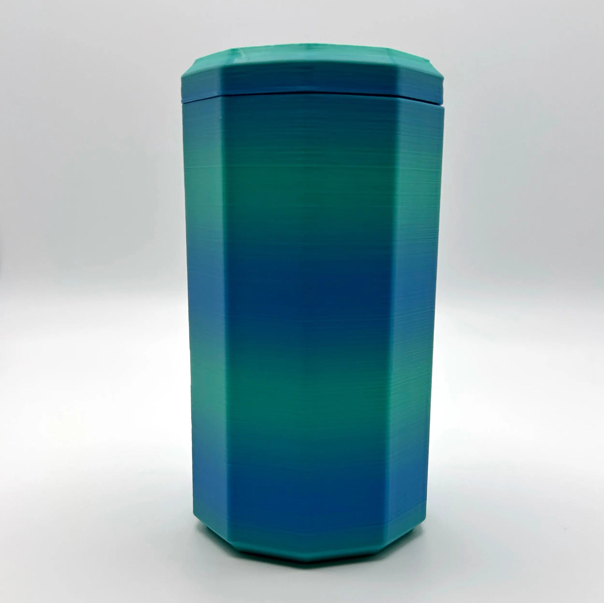 Shades of Blue 3D Printed Nested Maze Puzzle Box Made by Em 3D