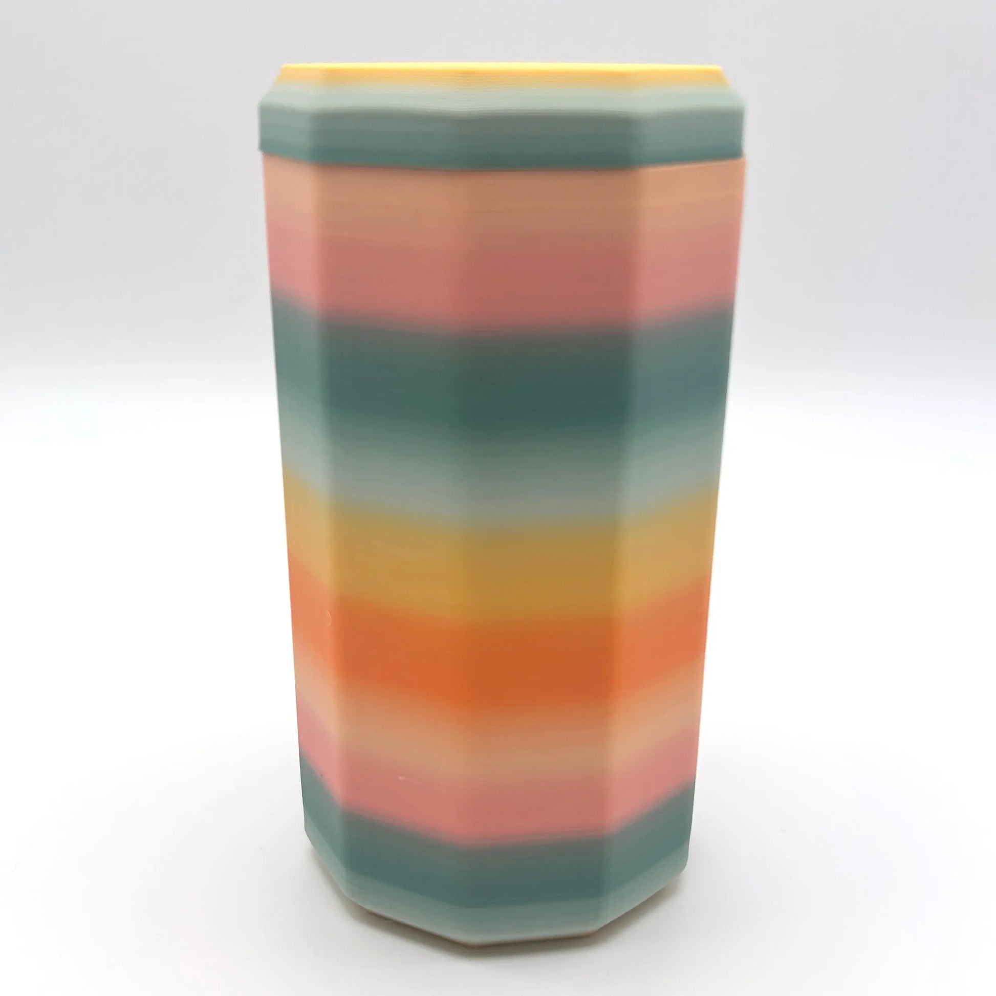 Tahitian Sunset 3D Printed Nested Maze Puzzle Box(Matte/Chalky Texture) Made by Em 3D
