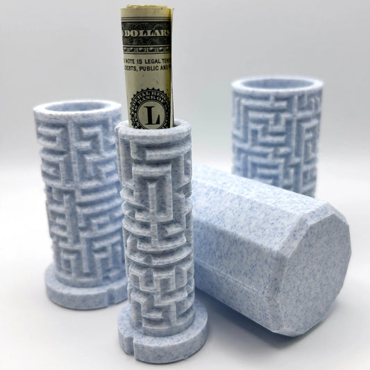 Vanilla Blueberry 3D Printed Nested Maze Puzzle Box Made by Em