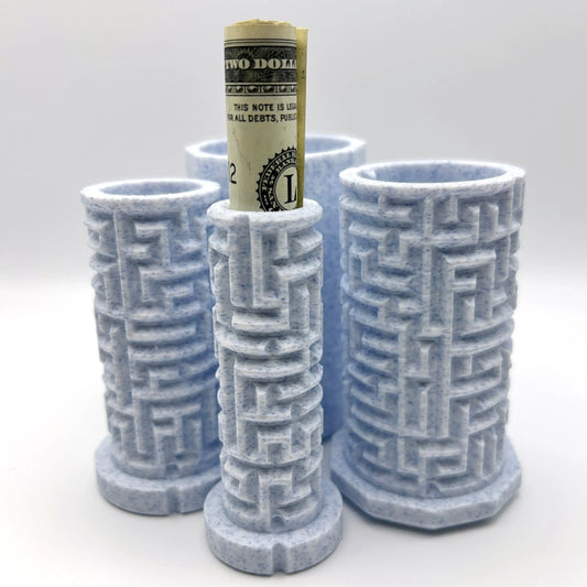 Vanilla Blueberry 3D Printed Nested Maze Puzzle Box Made by Em