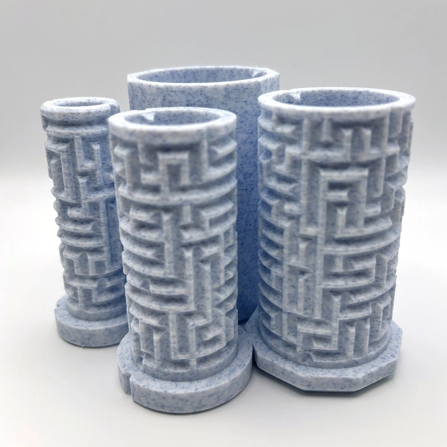 Vanilla Blueberry 3D Printed Nested Maze Puzzle Box Made by Em