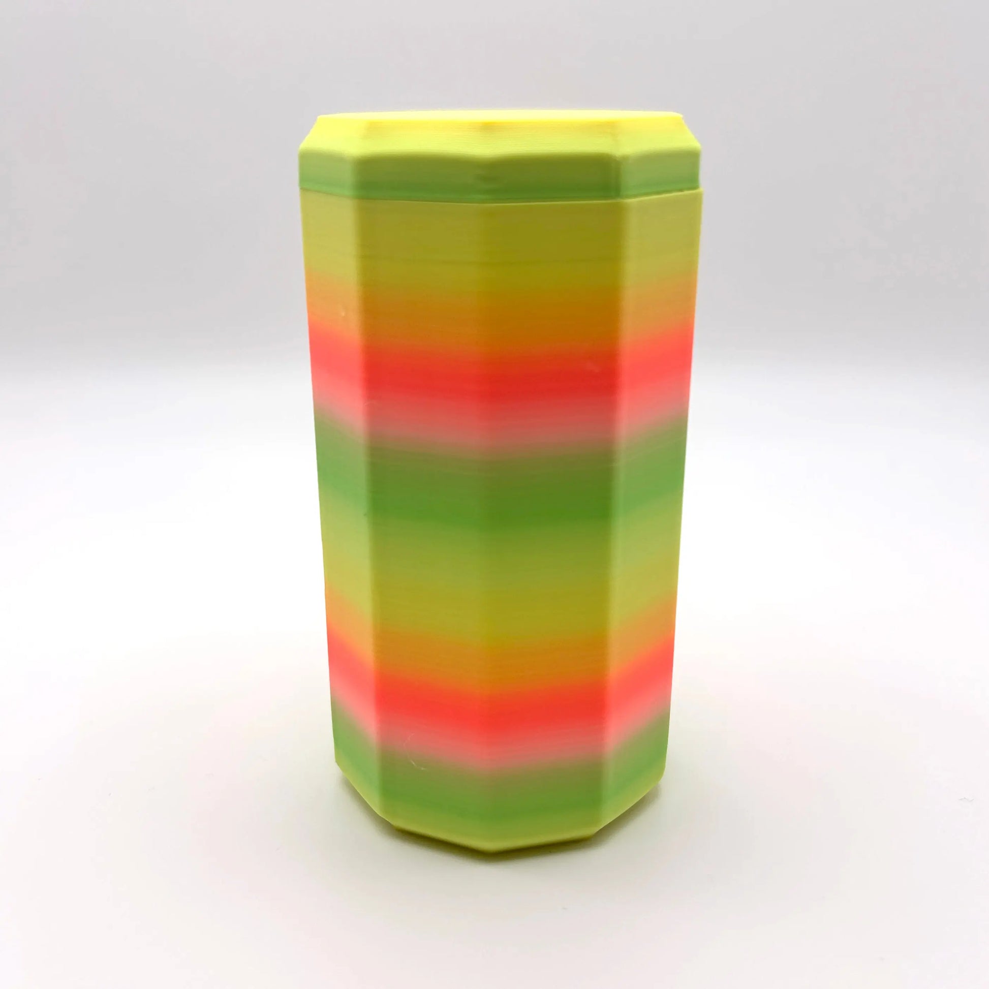 Vibrant Neon 3D Printed Nested Maze Puzzle Box (Matte/Chalky Texture) Made by Em 3D