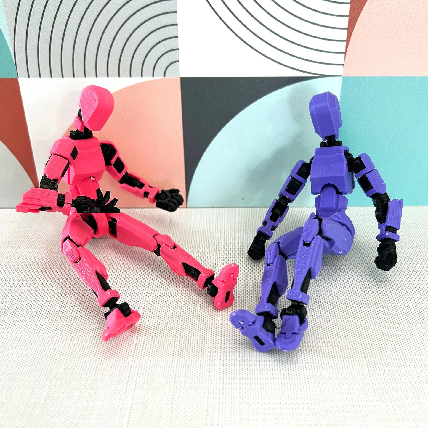 pink and purple dummy 13 3D Printed action figures