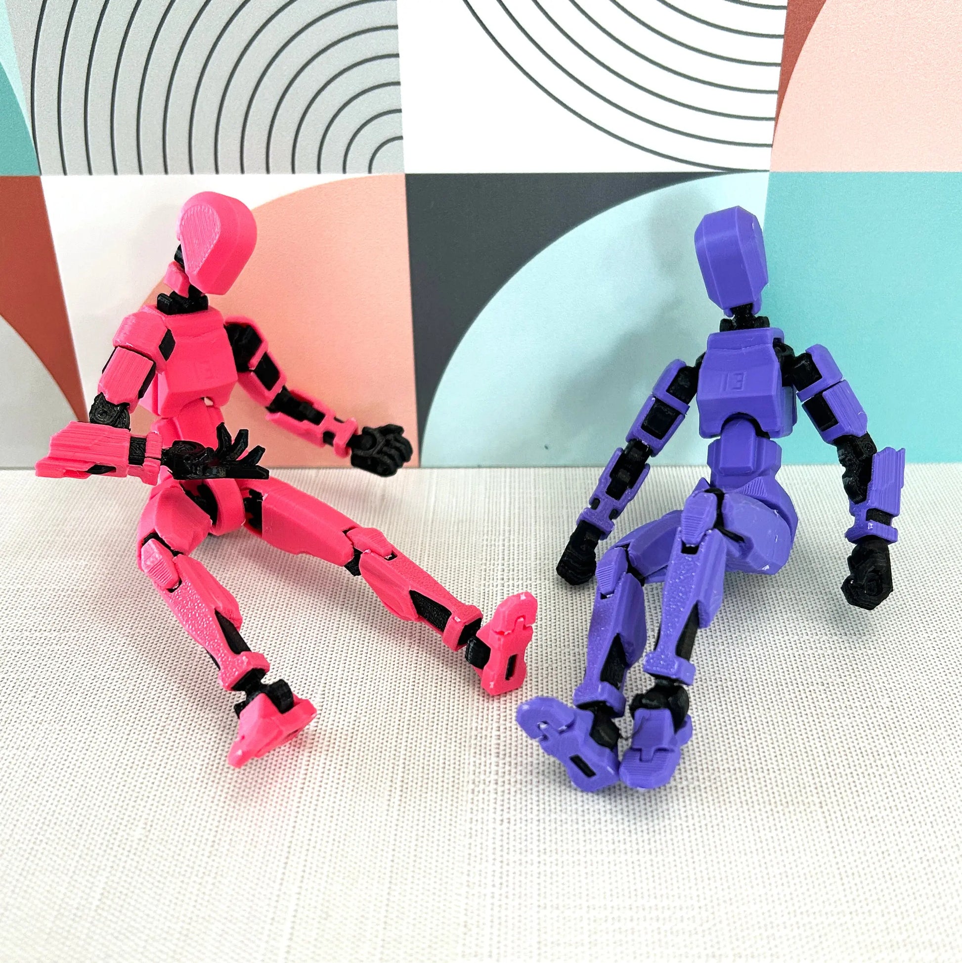 pink and purple dummy 13 3D Printed action figures