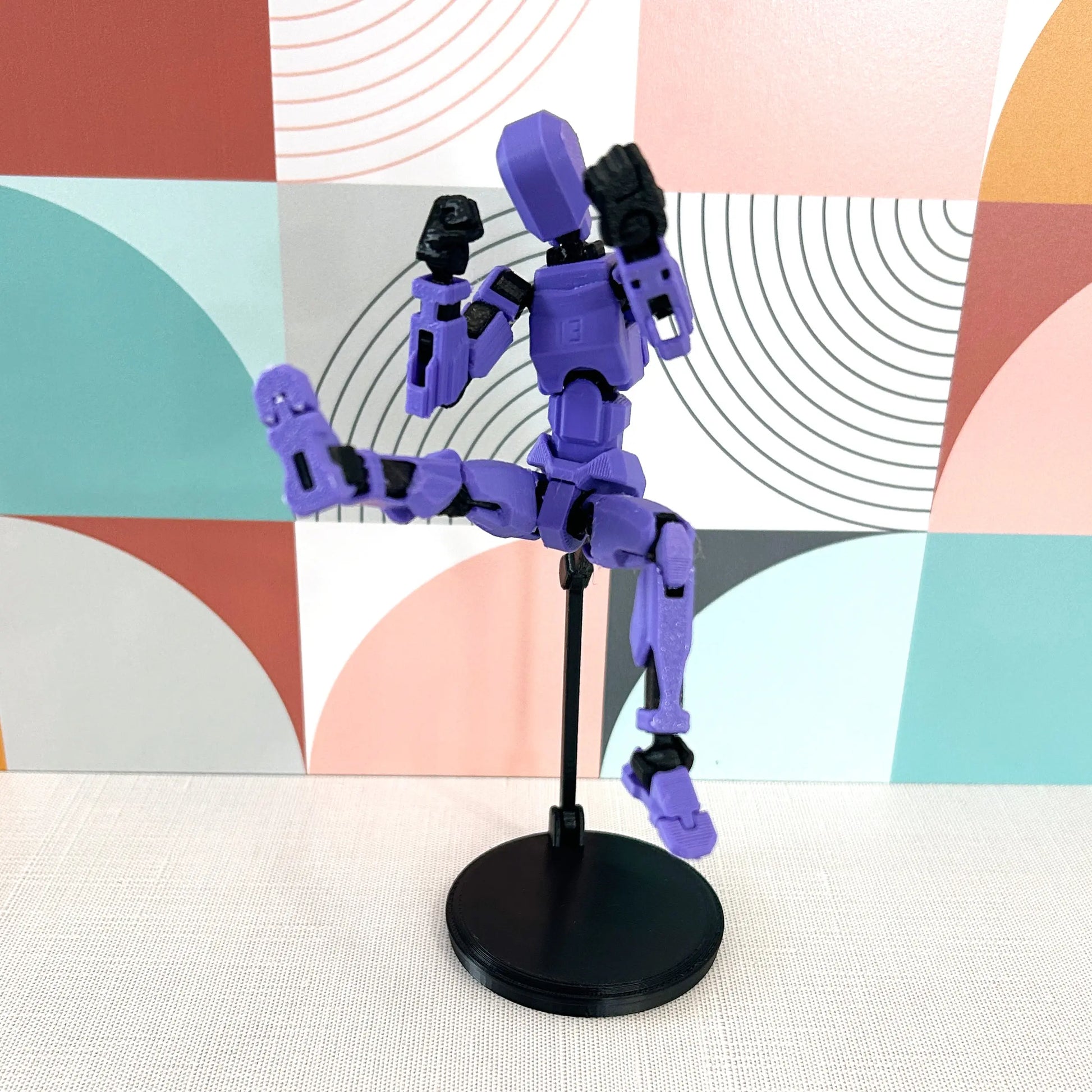 purple dummy 13 3D printed action figure