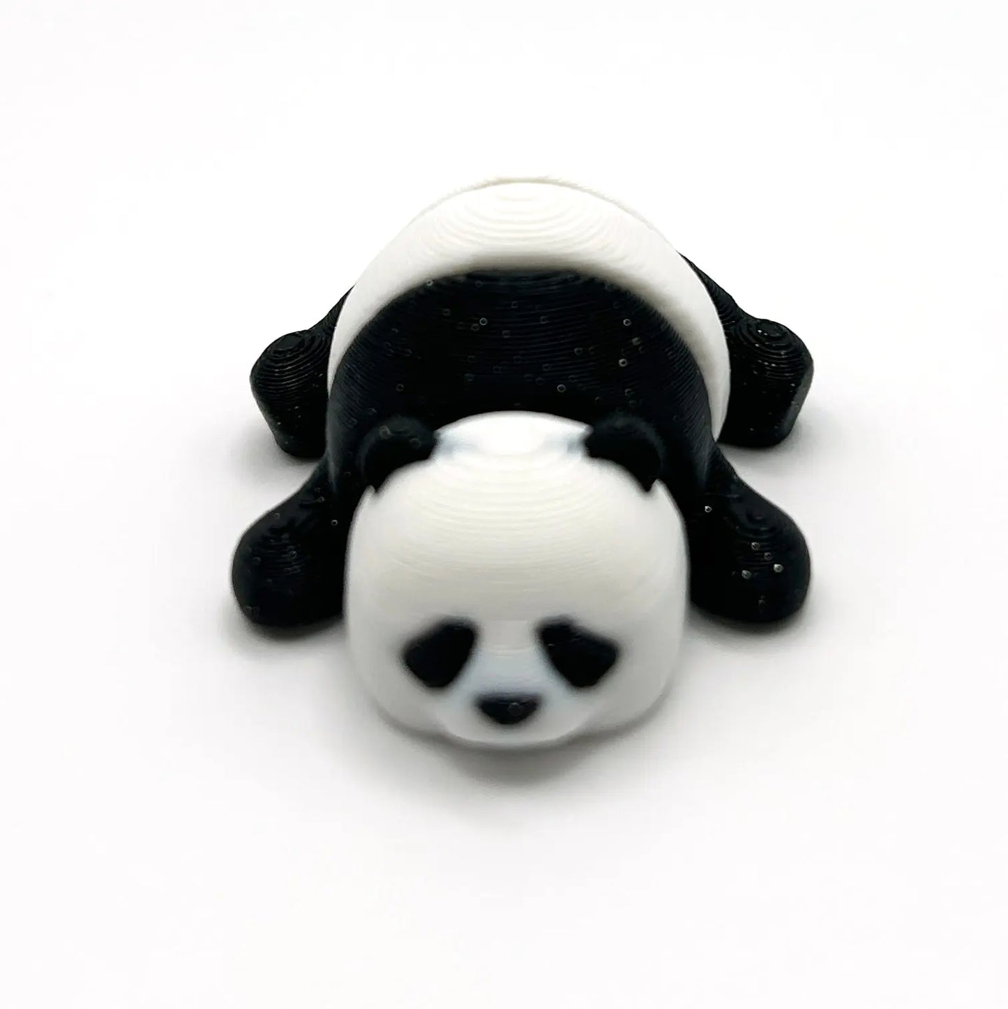 front view of a small 3D printed panda